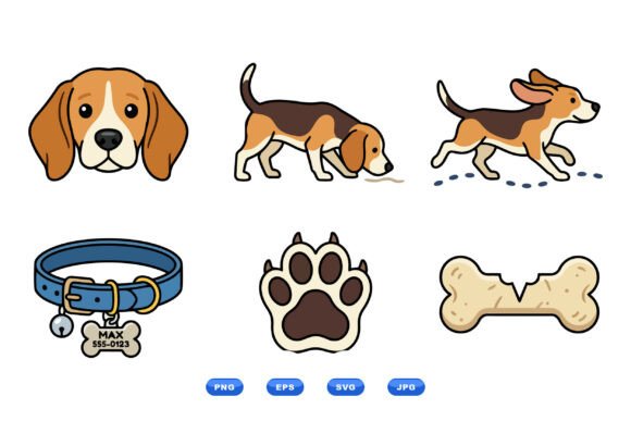 Beagle Dog Clipart Icons Review