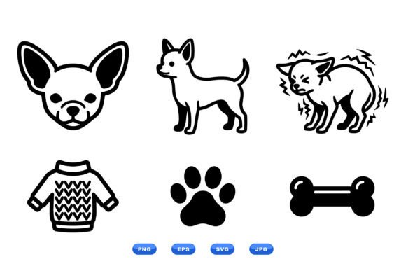 Chihuahua Dog Icon Set Review