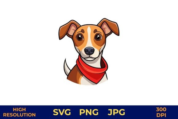 Cute Cartoon Dog with Red Neckerchief Review