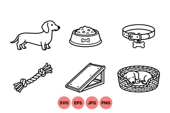 Cute Dachshund Pet Supplies SVG Review
