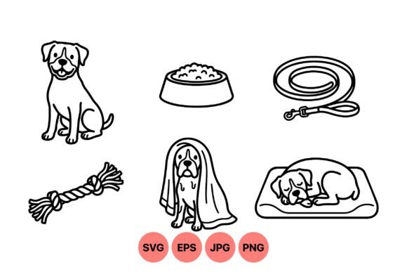 Cute Dog Care Vector Clipart Review