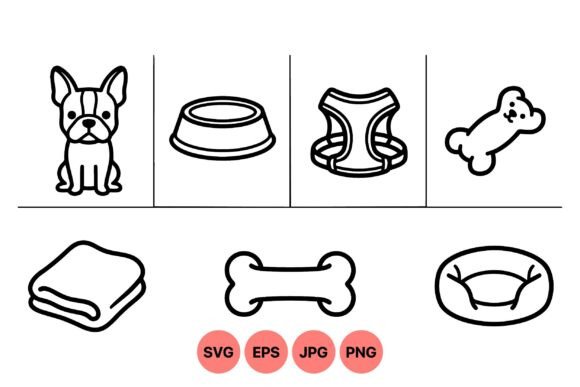 Cute Dog Outline Clipart Pack Review