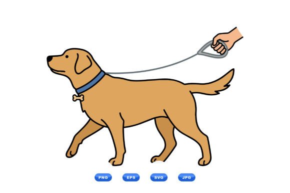Cute Dog Walking Vector Clipart Review