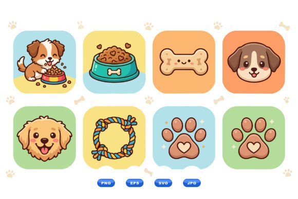 Cute Puppy Icon Clipart SVG Review