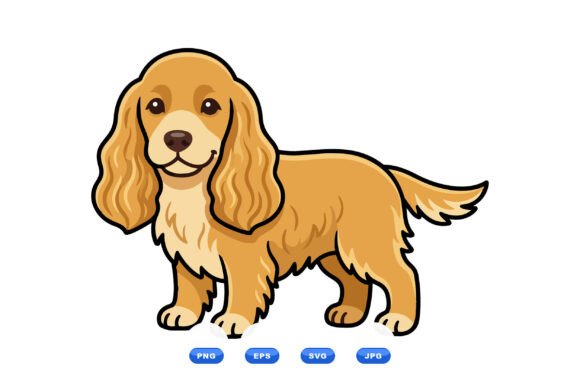 Cute Spaniel Dog Cartoon Clipart Review