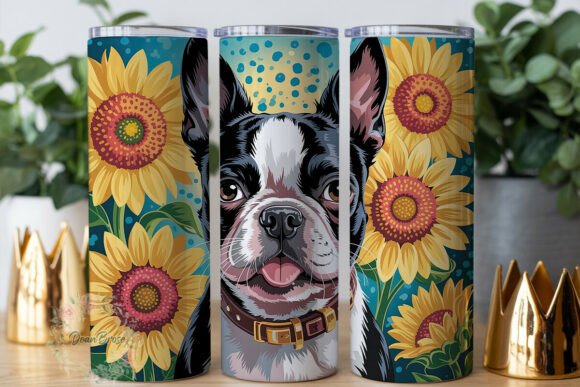 Dog Sunflower Floral 20oz Tumbler Wrap Review