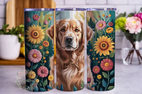 Golden Dog Sunflower Floral 20oz Wrap Review
