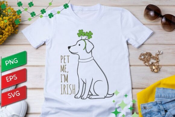 Pet Me I Am Irish Dog St Patricks Day Embroidery Review