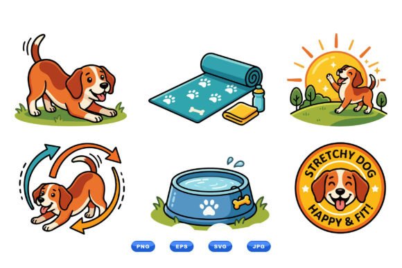 Playful Dog Cartoon Clipart Review for Embroidery