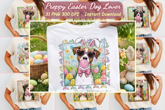 Preppy Easter Dog Lover Embroidery Design Review