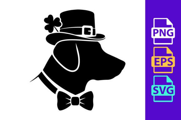 Stylish Dog Silhouette with Festive Hat Review