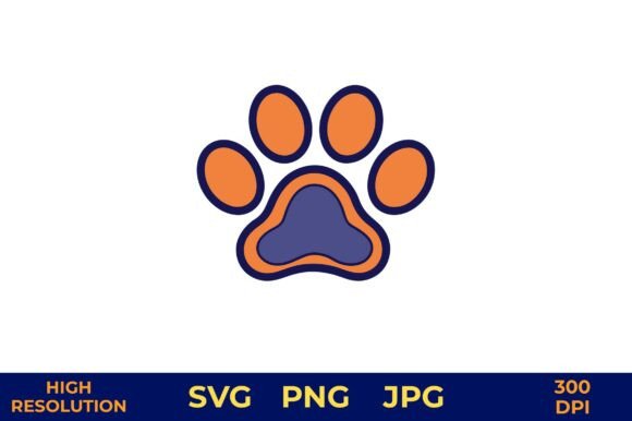 Vector Dog Paw Print in Vibrant Colors Review