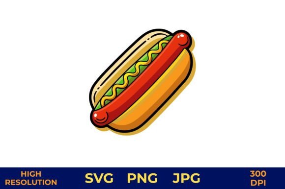 Vector Hot Dog with Mustard and Ketchup Review