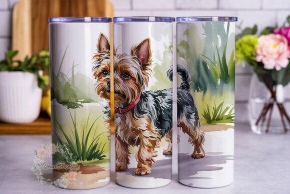 Watercolor Yorkie Dog Tumbler Wrap Review
